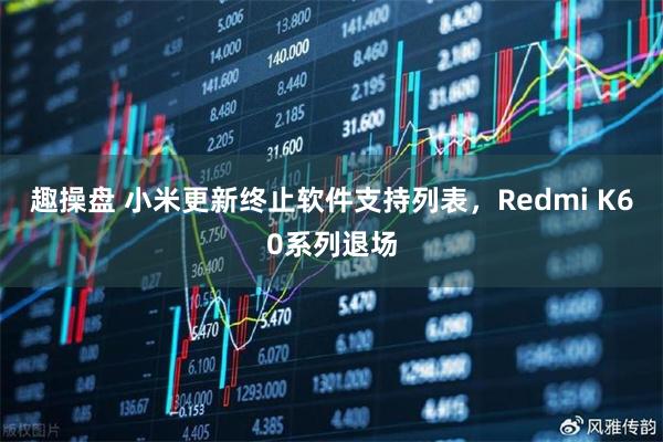趣操盘 小米更新终止软件支持列表,Redmi K60系列退场